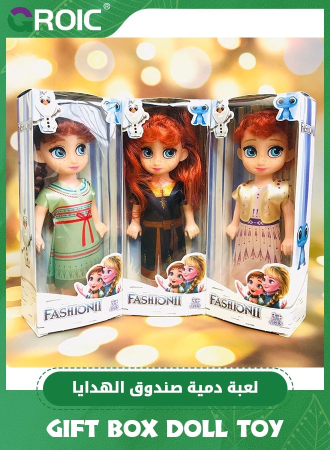 GROIC 6PCS Frozen Dolls set, Princess Plush Dolls Toys, Disney Frozen Adventure Collection Anna, Elsa Princess Dolls for Girls, Disney Frozen Elsa Toy for Kids - 6 Inch - Image 3