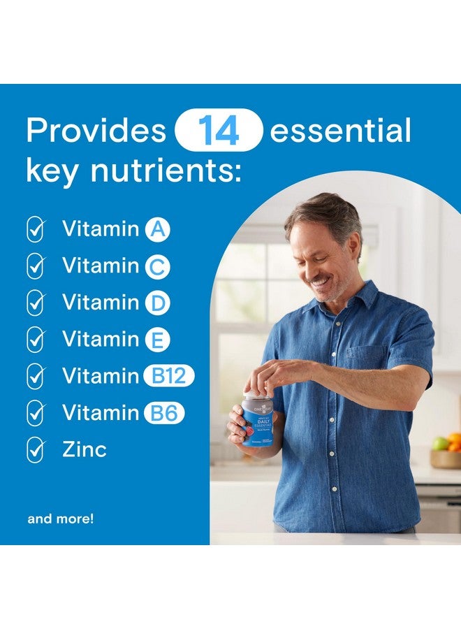 One A Day Men’s 50+ Daily Essentials Multivitamin Gummies, Multivitamin for Men Over 50, Fruit Medley Flavor, 120 Gummies - Image 3