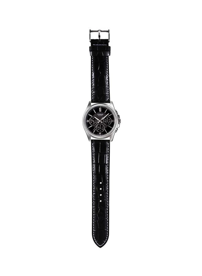 CASIO Men Enticer Analog Watch MTP1375L-1A - 49 mm - Black - Image 5