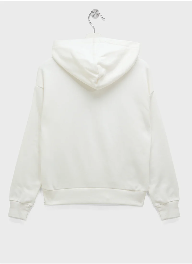 اتش اند ام Oversized Printed Hoodie