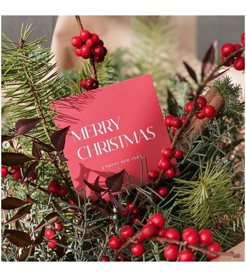 Red Christmas Gift Tags Cards White 100pcs Blank Inside Personalized Bulk Holiday Labels - Image 5
