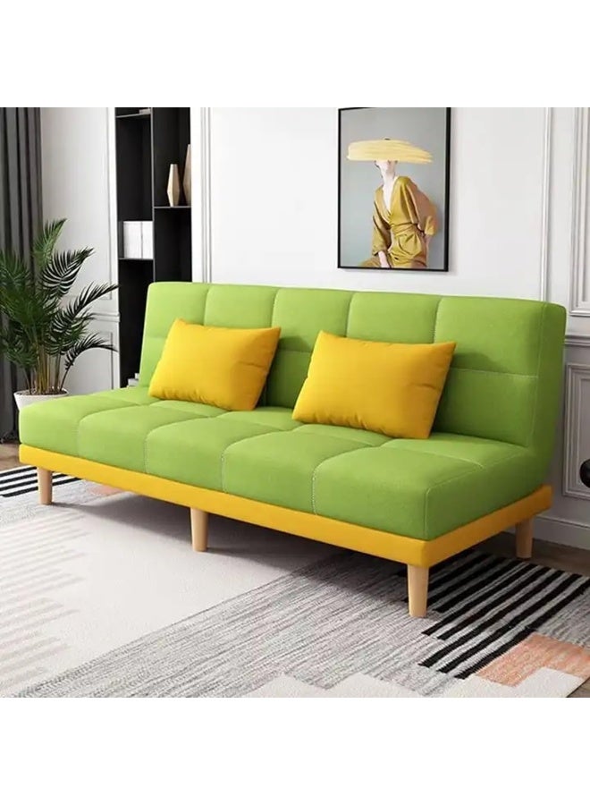 Comfynest أريكة سرير عائلية أثاث غرفة المعيشة غير الرسمية (أصفر أخضر) - Image 1