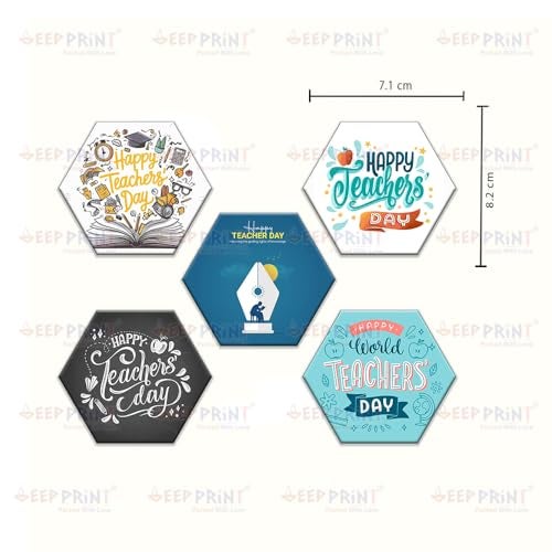 Deep Print MDF Glossy Finish Fridge Magnet for Teacher’s Day – Inspirational Quotes & Designs, Decorative & Gift Item (TeachersDaySet2) - Image 2