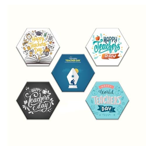 Deep Print MDF Glossy Finish Fridge Magnet for Teacher’s Day – Inspirational Quotes & Designs, Decorative & Gift Item (TeachersDaySet2) - Image 1