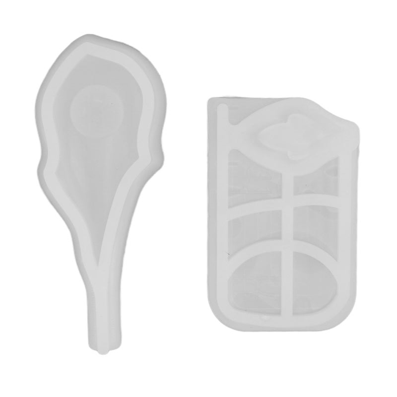 2Pcs Silicone Mold Unique Exquisite Pipa Shape Design Elastic Easy Demoulding Mould Handicraft Gift - Image 1