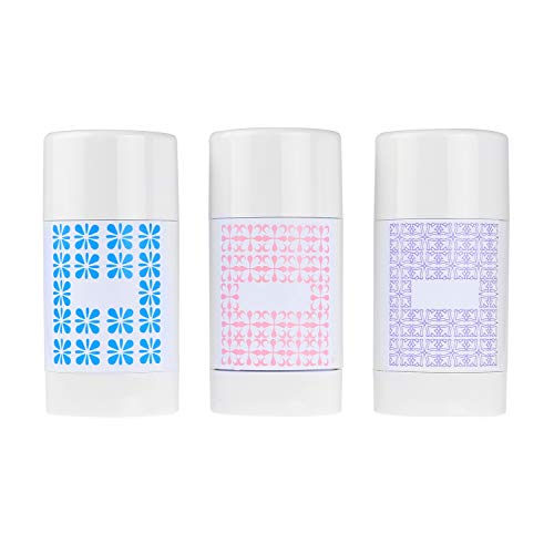 Kare Kind Kare & Kind Empty Deodorant Containers with Cap (4-Pack) - 75ml. - Top Fill with Twist Mechanism - 6 Writable Stickers - Refillable Cosmetic Tubes for Lip Balm, Solid Fragrance, Soap etc. - (White) - Image 2