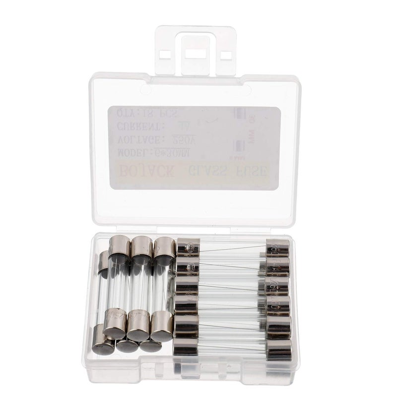 BOJACK 6x30mm 4 A 4 amp 250 V 0.24x1.18 Inch Volt F3AL250V Fast-Blow Glass Fuses(Pack of 18) - Image 2
