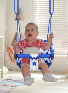 Toy Box Baby Hanging Swing Seat ,Canvas Baby Swing with Cushion and Ropes Indoor and Outdoor Baby Hammock Chair for Toddlers and Infants  - Image 1