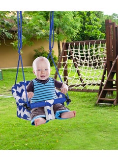 Toy Box Baby Hanging Swing Seat ,Canvas Baby Swing with Cushion and Ropes Indoor and Outdoor Baby Hammock Chair for Toddlers and Infants  - Image 5