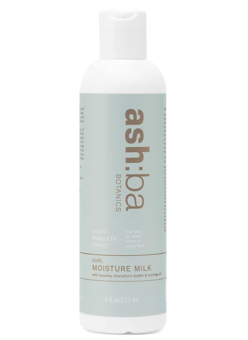 Ashba Botanics Ashba Botanics Curl Moisture Milk for Curly Wavy Hair leave in cream Deep Moisture for dry frizzy hair Silicone Free 237 ml  - Image 1
