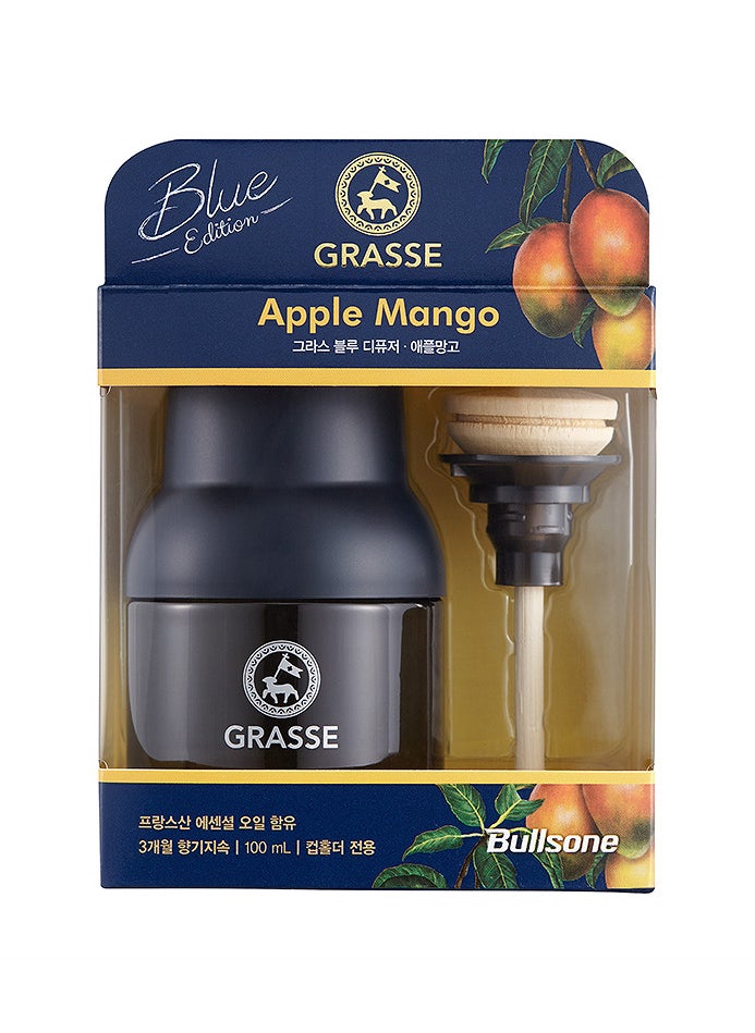Bullsone - Grasse Diffuser, Natural Car Air Fresheners, Luxury Car Perfume Apple Mango 100 ml - Image 1