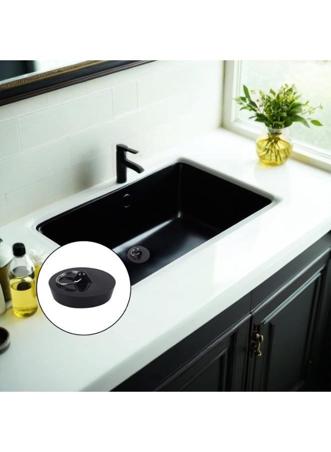 Universal Bathtub Plug Set (2-Piece) - Kitchen Sink Drain Plugs For Washbasins - Fits 42mm To 45mm Drain Openings - Leak-Proof Rubber Replacement Plug Set For Bathroom And Laundry Sinks - Image 5