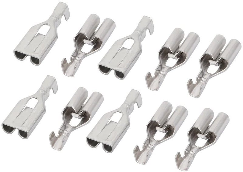 10 قطعة من موصلات الطرفيات ذات المشبك العلمي ذاتية القفل بعرض 6.3 مم وسمك 0.4 مم - Image 2