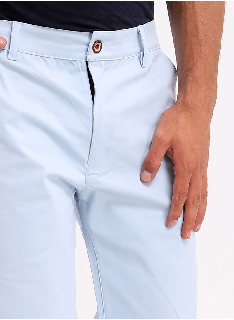 Caesar - Caesar  men GABARDINE SHORT,SKYBLUE,M - Image 1