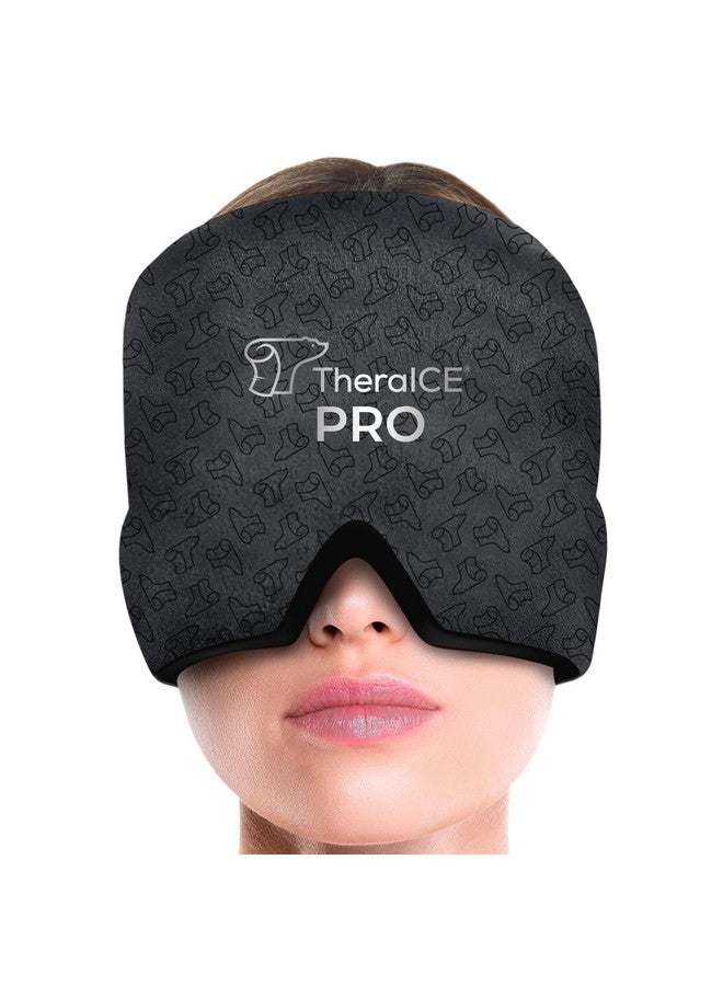 TheraICE TheraICE Migraine Relief Cap PRO, Headache Relief Cap, Ice Face Mask, Cold Compress Head Wrap for Tension Headache Relief, Stress & Hangover, FocusZone Technology Provides Extra Cooling & Pressure - Image 1