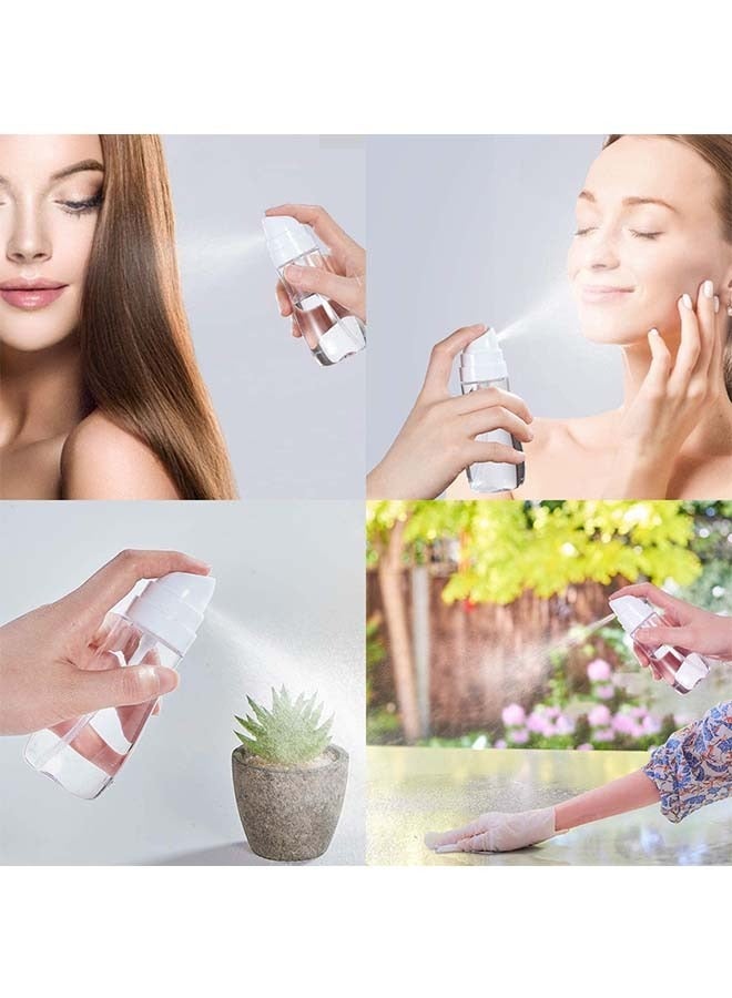 2 Pcs Fine Mist Empty Spray Bottle, Refillable Travel Spray Bottles for Face, Perfume Essential Oils Store Plastic Makeup Bottles 50ml (Pink) - Image 4