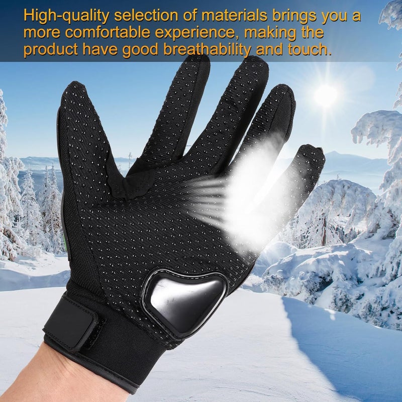 FUOYLOO Motorcycle Riding Gloves L Size, Four-Season Outdoor Cycling Gloves, Skidproof Breathable Protective Gear for Men and Women - Image 4