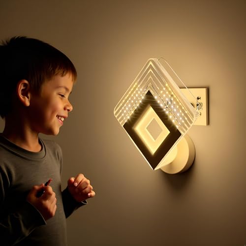 Lyse Decor Wall Lights for Home Decoration LED Wall Light with 3 Color Modes, Easy Installation, Ideal for Modern Interiors, Bedroom, Living Room, Hallway, Office (White) - Image 3