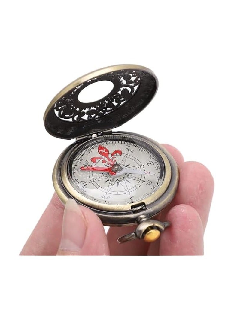 erorex Compass Hiking Survival, Pocket Compass Digital Compass Orienteering Compass Shockproof Brass Camping Tools for Hiking, Climbing Biking Exploring Geology, Outdoor Activities  - Image 1