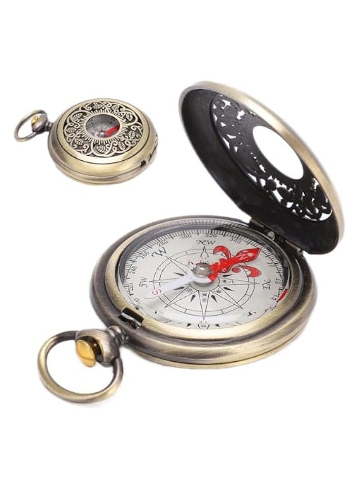 erorex Compass Hiking Survival, Pocket Compass Digital Compass Orienteering Compass Shockproof Brass Camping Tools for Hiking, Climbing Biking Exploring Geology, Outdoor Activities  - Image 2