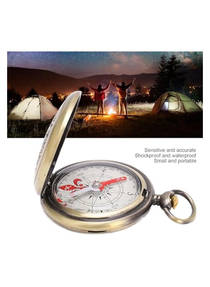 erorex Compass Hiking Survival, Pocket Compass Digital Compass Orienteering Compass Shockproof Brass Camping Tools for Hiking, Climbing Biking Exploring Geology, Outdoor Activities  - Image 3