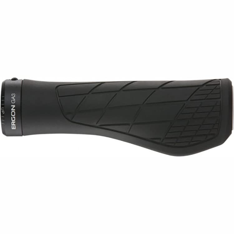 Ergon GA3 Ergonomic Lock-On MTB Grips – Winged Design for Mountain Bike Comfort and Wrist Support, Black, Large - Image 2