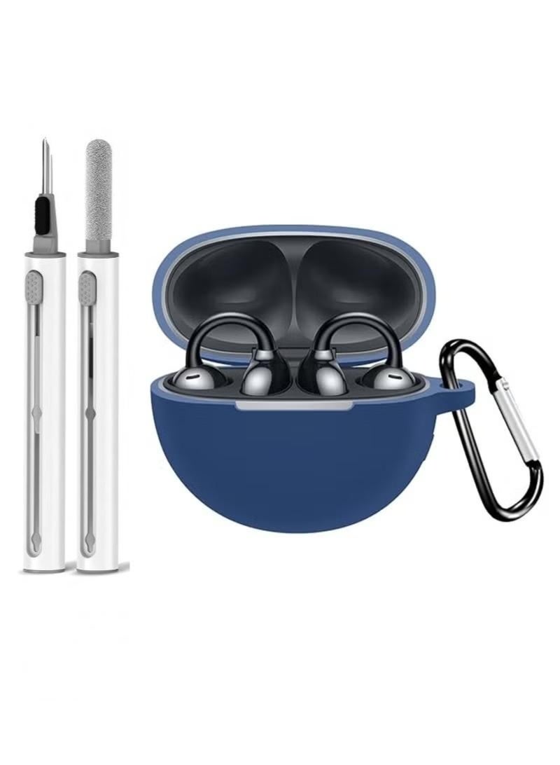 Soft Silicone Protective Case Cover for Huawei FreeClip with Cleaner Kit and Keychain - Image 1