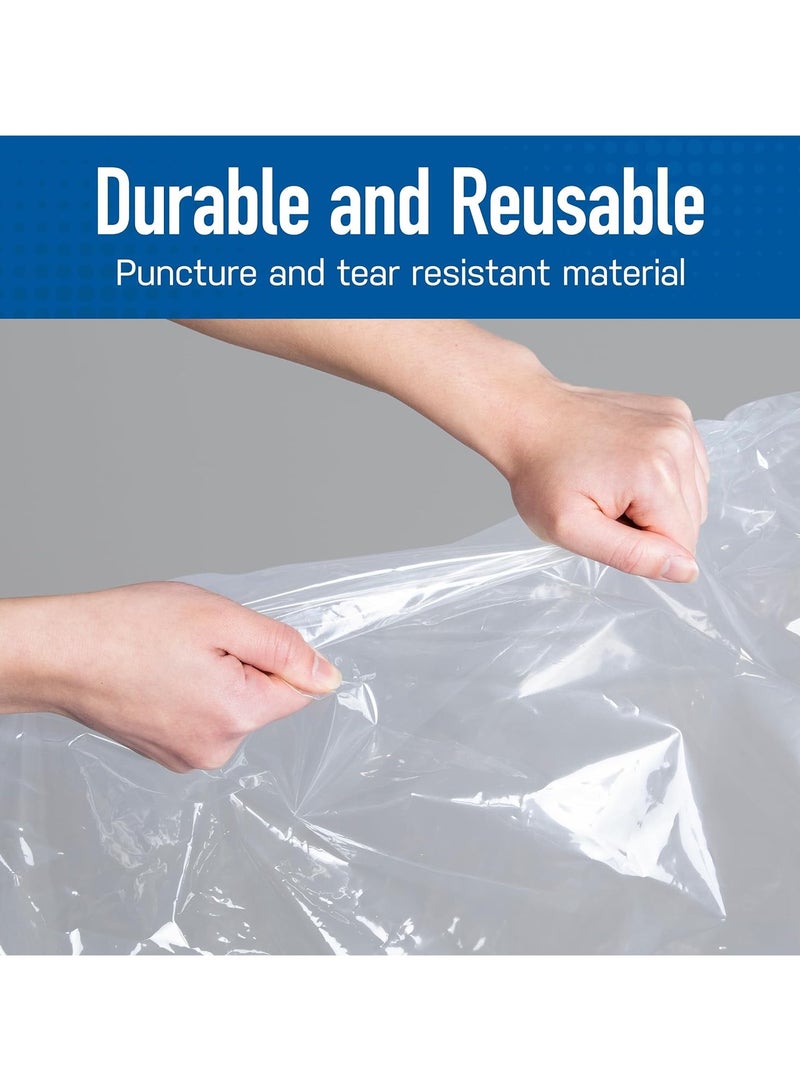 Space Saver Vacuum Storage Bags (Large 2 Pack) Save 80% on Clothes Storage Space - Vacuum Sealer Bags for Comforters, Blankets, Bedding, Clothing - Storage Space Bags - Pump for Travel - Image 5