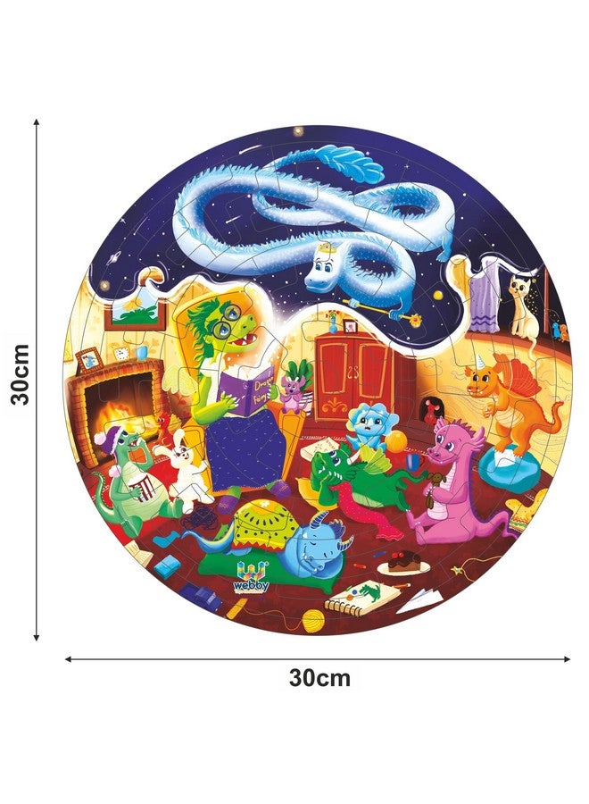 Webby Fazzle Dragon Land Wooden Fantasy Puzzle for Boys & Girls Kids Toy with Display Stand, 50 Pcs - Image 5