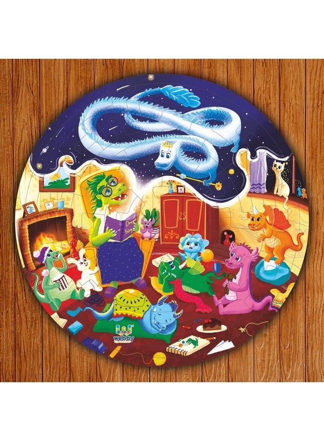 Webby Fazzle Dragon Land Wooden Fantasy Puzzle for Boys & Girls Kids Toy with Display Stand, 50 Pcs - Image 4