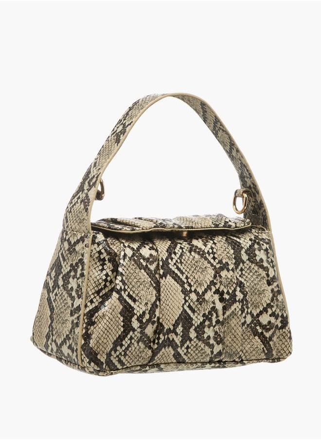 Flora Bella By Shoexpress Women Textured Crossbody Bags with Zip Closure and Adjustable Shoulder Strap  - Image 3