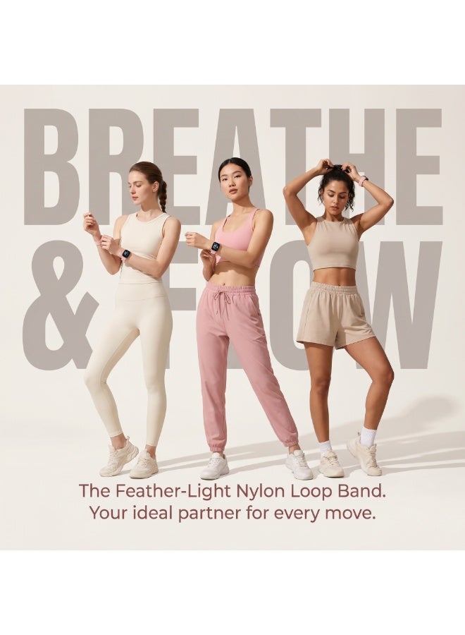 Nylon sports strap for Redmiwatch4/5/6 Xiaomi band 8Pro 9Pro 10pro watch, women.men breathable replacement bracelet wristband for Redmiwath4/5/6 Miband 8Pro 9Pro 10pro - Image 3