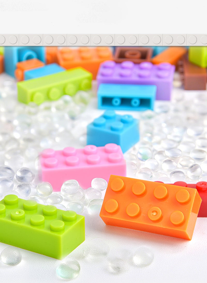 Athletiq طقم كتل بناء كلاسيكية مكونة من 500 قطعة، لعبة تكديس للأطفال، مجموعة تعليمية وتطوير دماغ الطفل، لعبة ما قبل المدرسة - Image 4