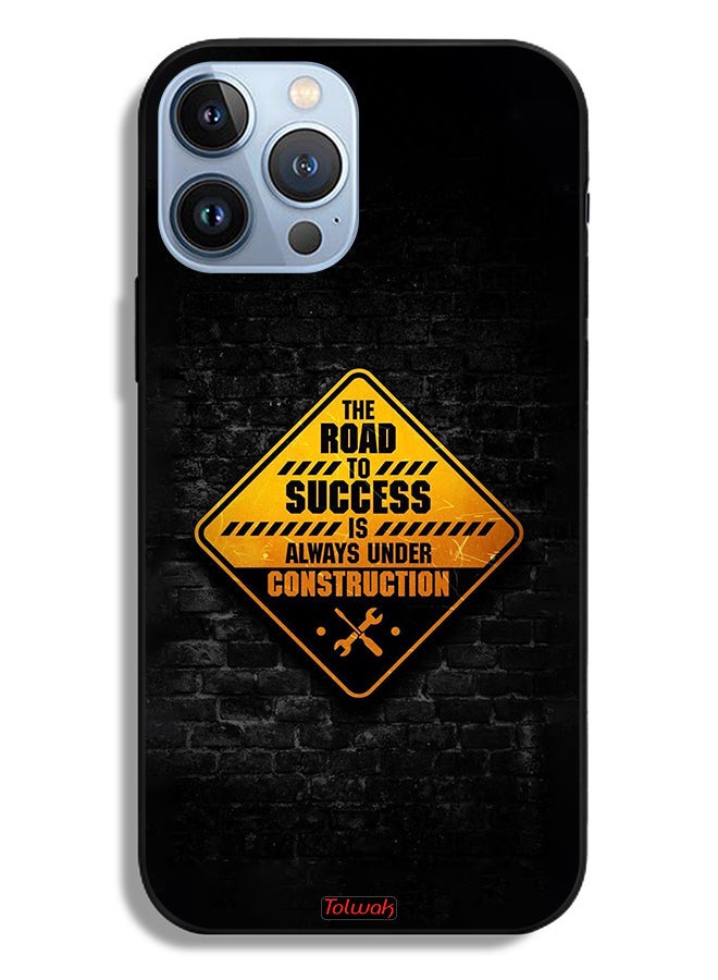Tolwak Apple iPhone 13 Pro Max Protective Case The Road To Success Is Always Under Construction - Image 2