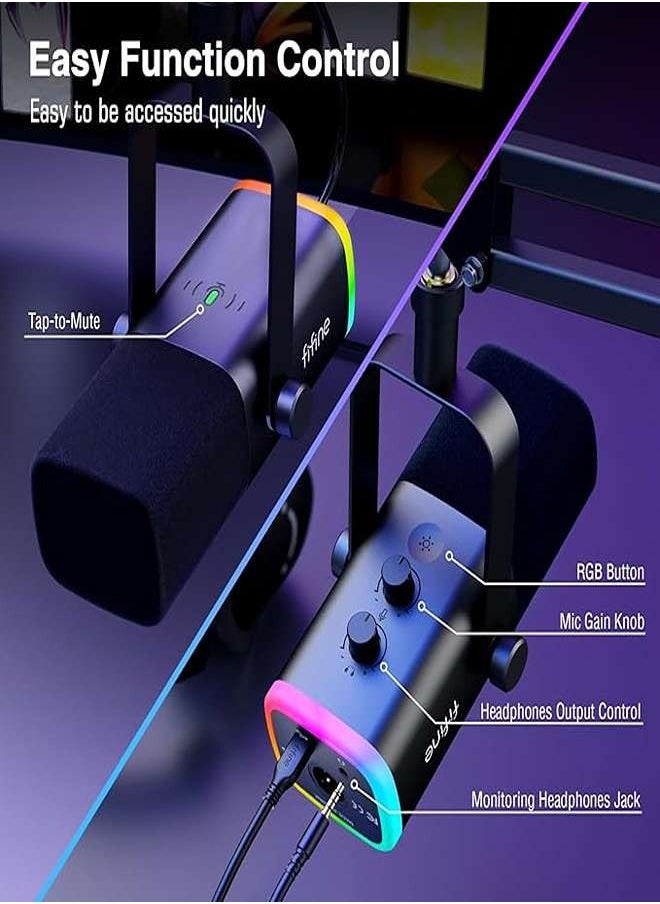 FIFINE - Fifine Microphone AM8T Dynamic - Image 1