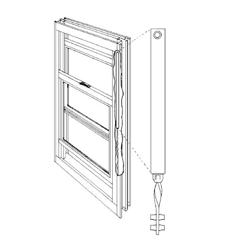 Prime-Line FL 2920 29 In. Spiral Tilt Balance, Red Tip (Single Pack) - Image 3