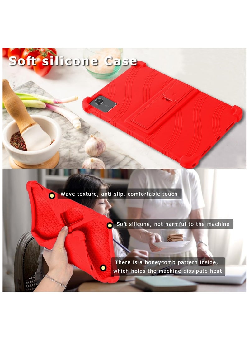 general for Lenovo Tab M11 Case 11 Inch 2023,Soft Silicone Kids Case for Lenovo Tab M11 Tablet (TB330FU) Lenovo Xiaoxin Pad 2024 TB331FC with Stand - Image 5