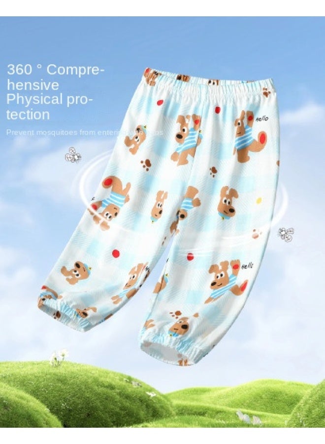 Badibadi Infant And Toddler Lightweight Cotton Mosquito-repellent Pants】summer Boys' Casual Long Pants, Girls' Pants, Versatile Infant And Toddler Long Pants - Image 1