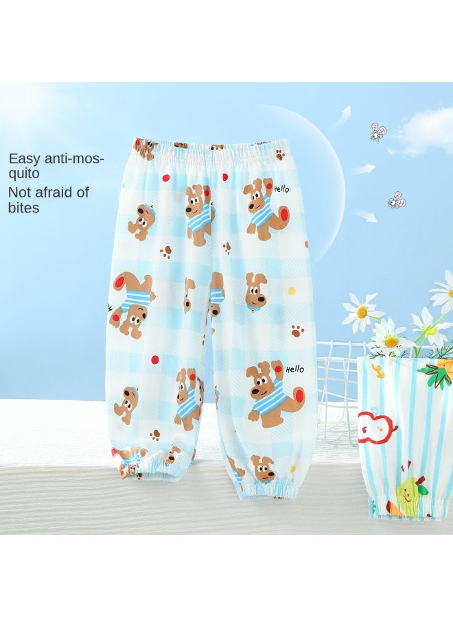 Badibadi Infant And Toddler Lightweight Cotton Mosquito-repellent Pants】summer Boys' Casual Long Pants, Girls' Pants, Versatile Infant And Toddler Long Pants - Image 2