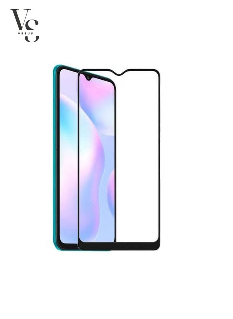 فيسوس واقي شاشة من الزجاج المقوى 9D منحني ومغطى بالكامل لهاتف Redmi A1