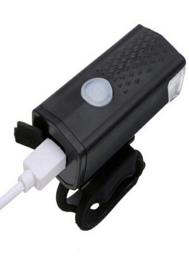 مصباح دراجة أمامي وخلفي LED فائق السطوع من نوع ShreNik قابل لإعادة الشحن عبر منفذ USB ومقاوم للماء (مصباح أمامي LED بقوة 300 لومن) - Image 5