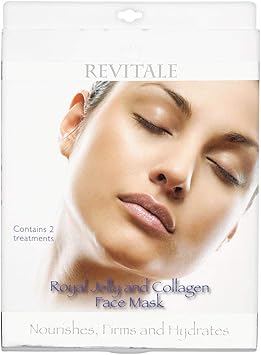 Revitale Royal Jelly Collagen and Hyaluronic Face Mask 2 Treatments - Image 1