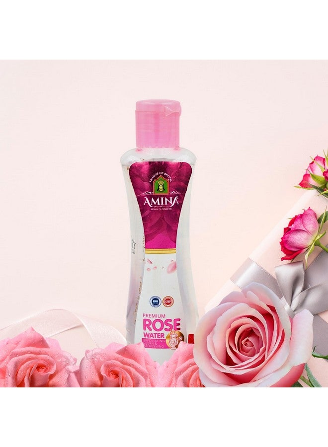 Amina رذاذ ماء الورد أمينة، زجاجة 100 مل، خالي من الكحول - Image 1