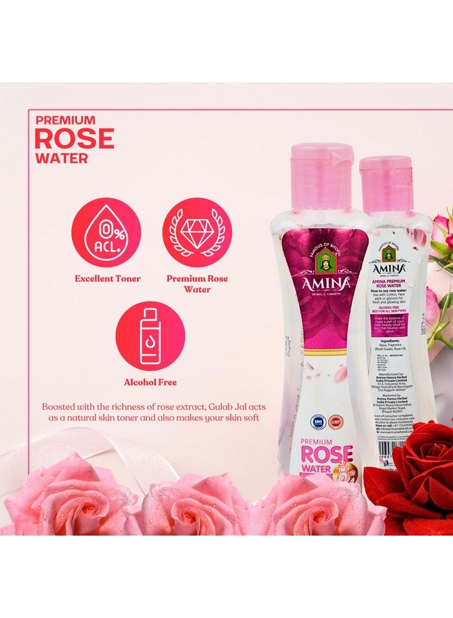 Amina رذاذ ماء الورد أمينة، زجاجة 100 مل، خالي من الكحول - Image 4