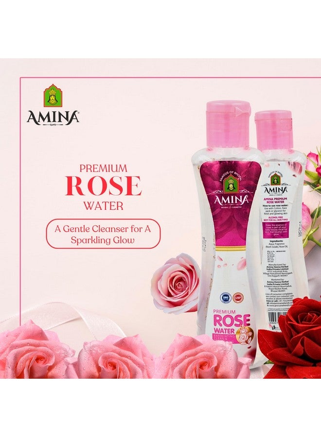 Amina رذاذ ماء الورد أمينة، زجاجة 100 مل، خالي من الكحول - Image 2