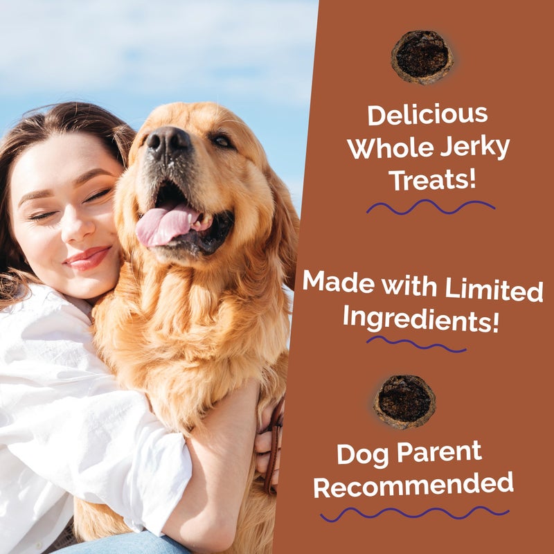 Fruitables Whole Jerky Bites, Healthy Dog Treats, Puppy Essentials, Jerky Dog Treats, Made in the USA, No Artificial Ingredients, Grilled Bison & Apple Flavor, 5oz - Image 2