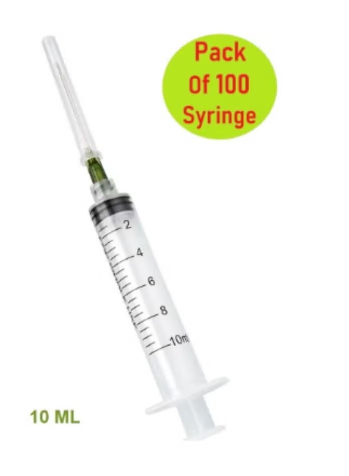 Medical Disposable Syringe 10 ml With Needle 100PCS