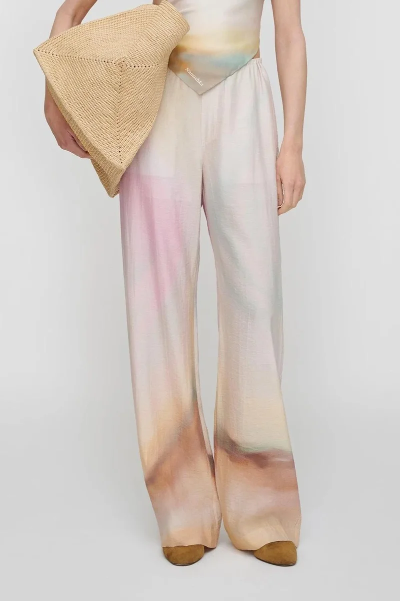 Nanushka ARVENN Relaxed Fit Pants With Elastic Waist