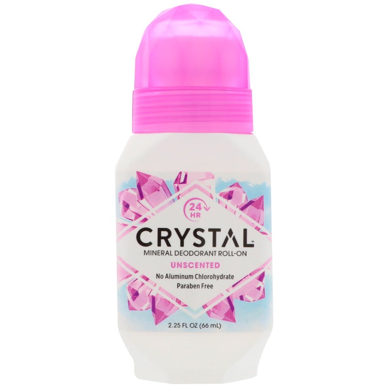 Crystal Mineral Body Deodorant RollOn Unscented 225 oz Pack of 6