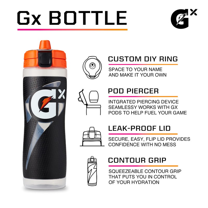 Gatorade Gx Squeeze Bottle, Blue, Plastic, 30 Ounce - Image 2